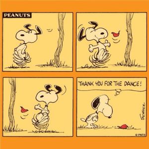 Snoopy in fall